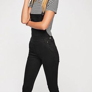 NWOT Free People Overalls Black